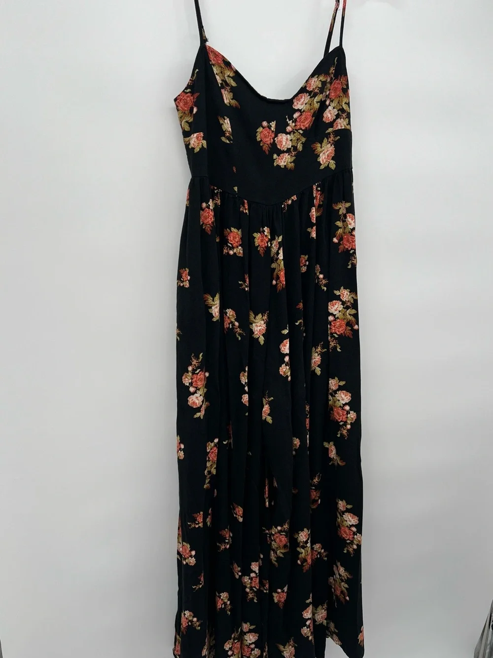 Free People Jumpsuit Black Floral 6